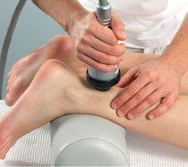 Therapie einer proximalen Achillodynie (Mit freundlicher Genehmigung von Storz Medical)